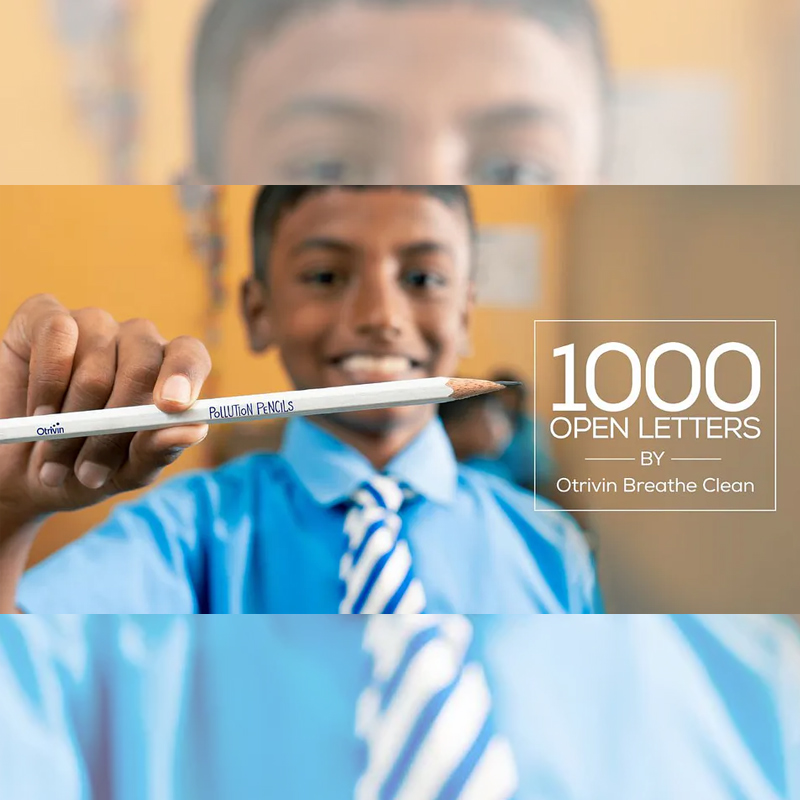 With Otrivin’s ‘Pollution Capture Pencils’ initiative, school kids write open letters addressing the rising pollution