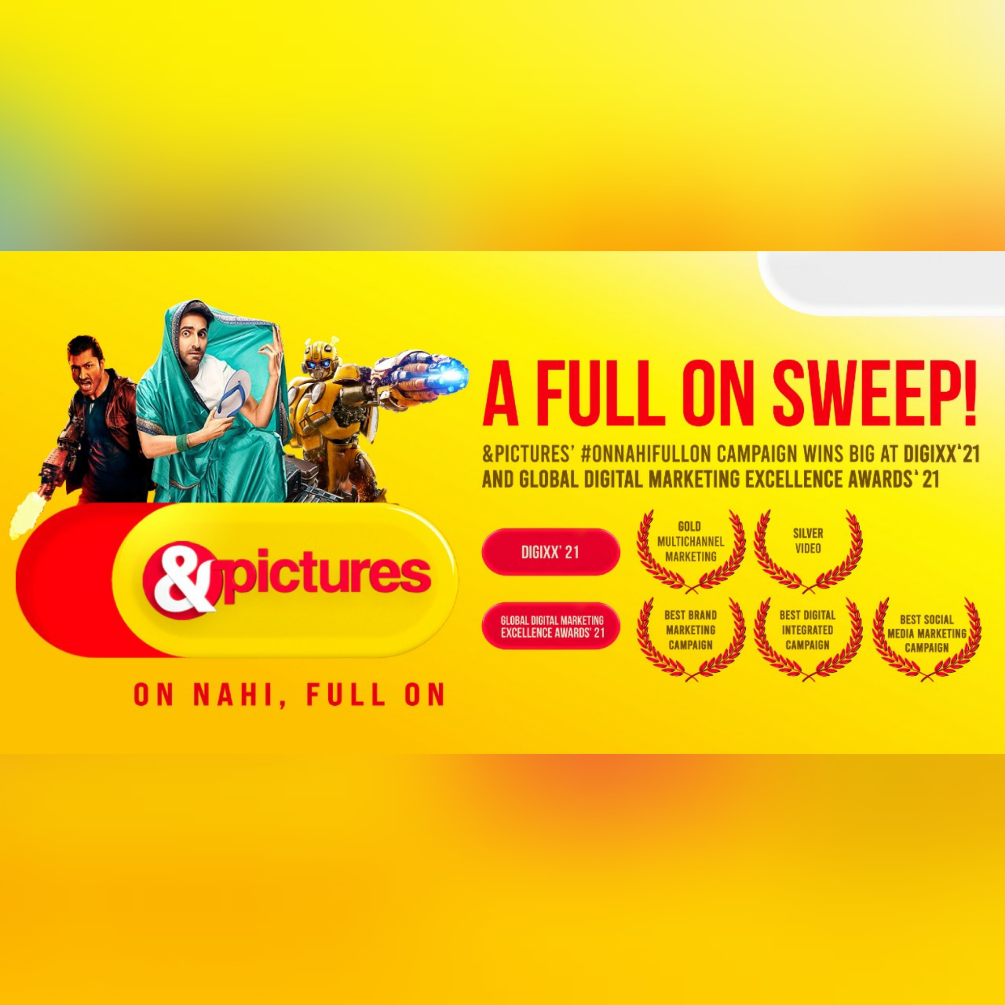 &pictures wins big at Global Digital Marketing Excellence Awards 2021