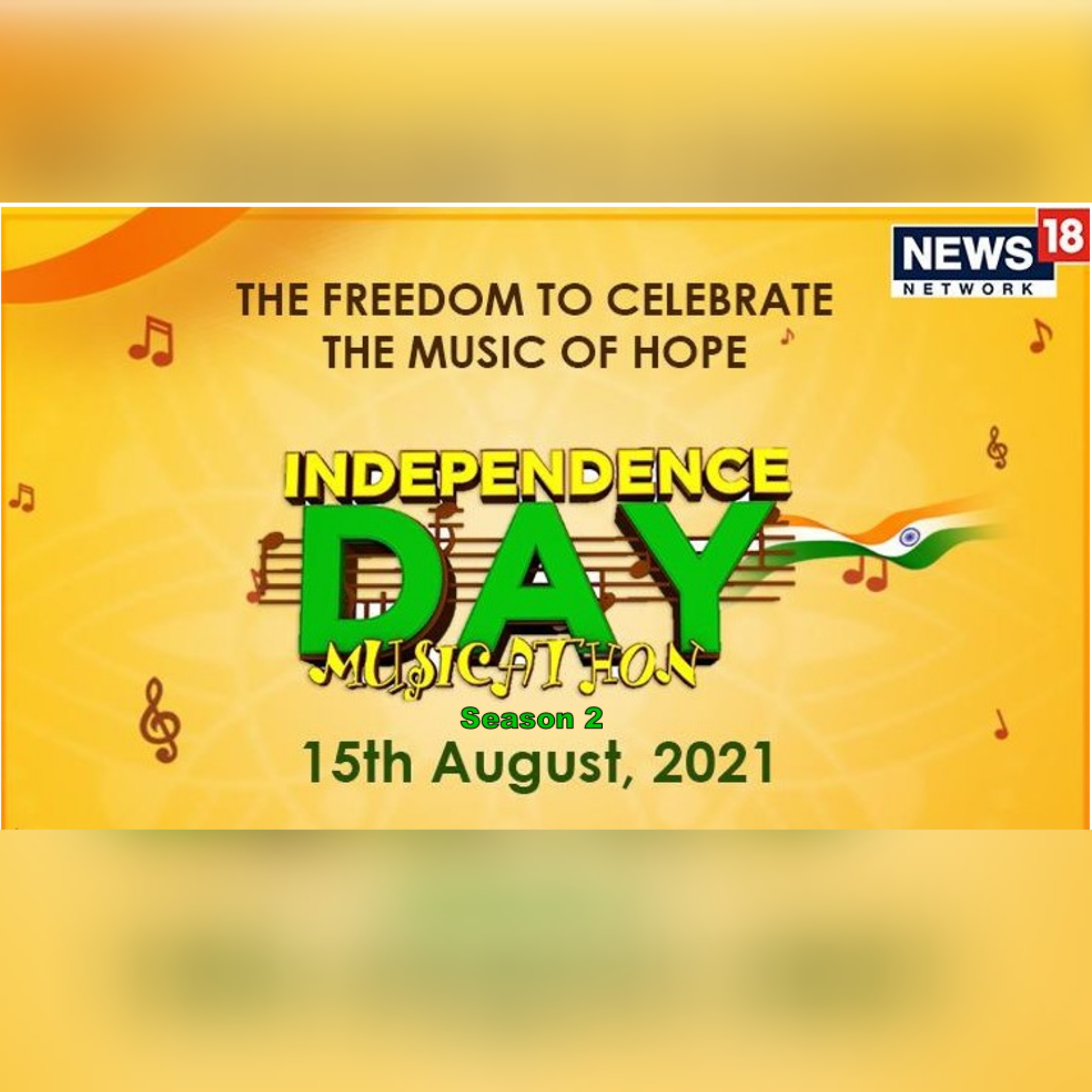 News18 Languages brings Musicathon Season 2 on Independence Day