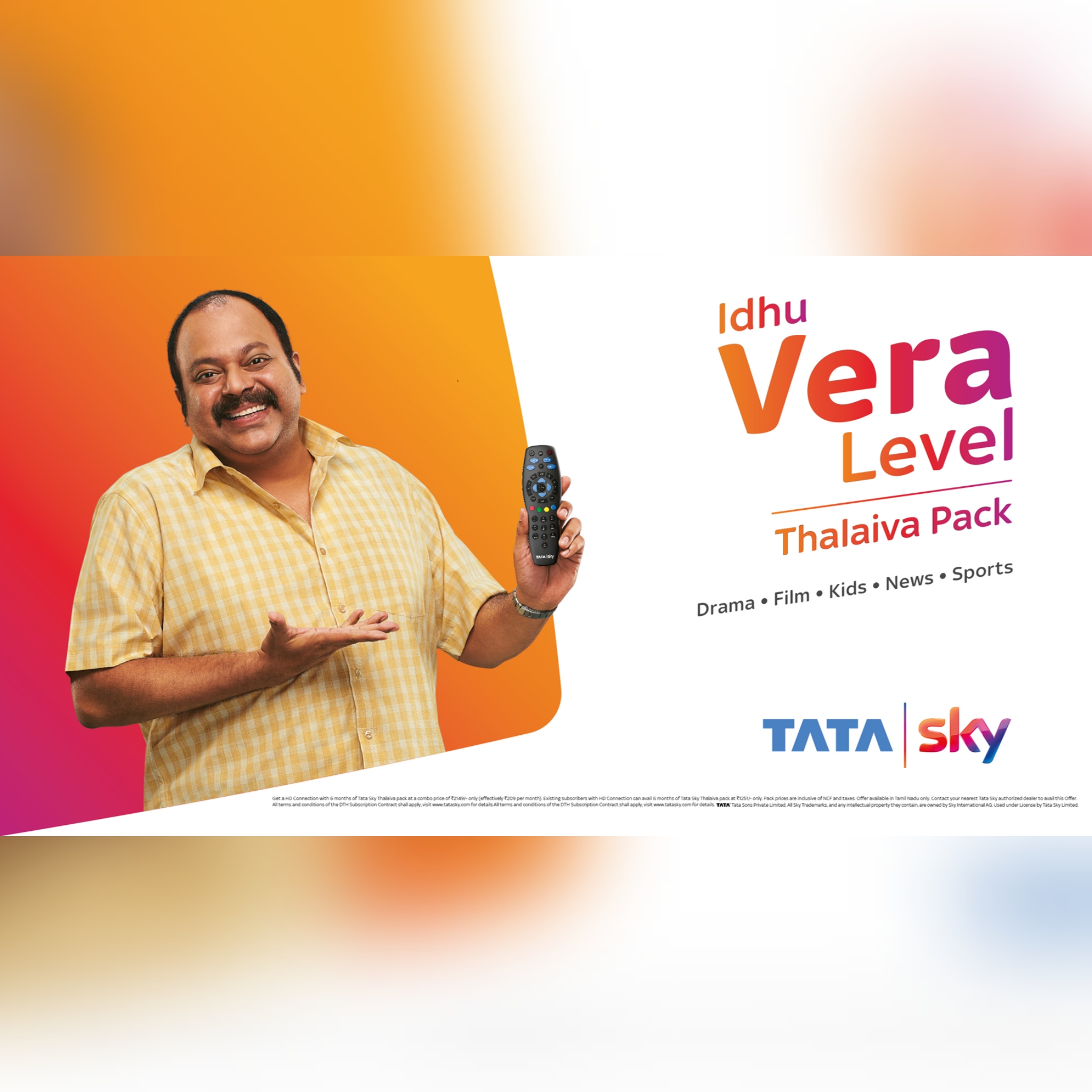 Tata Sky’s new ad promotes aggressively priced Thalaiva pack