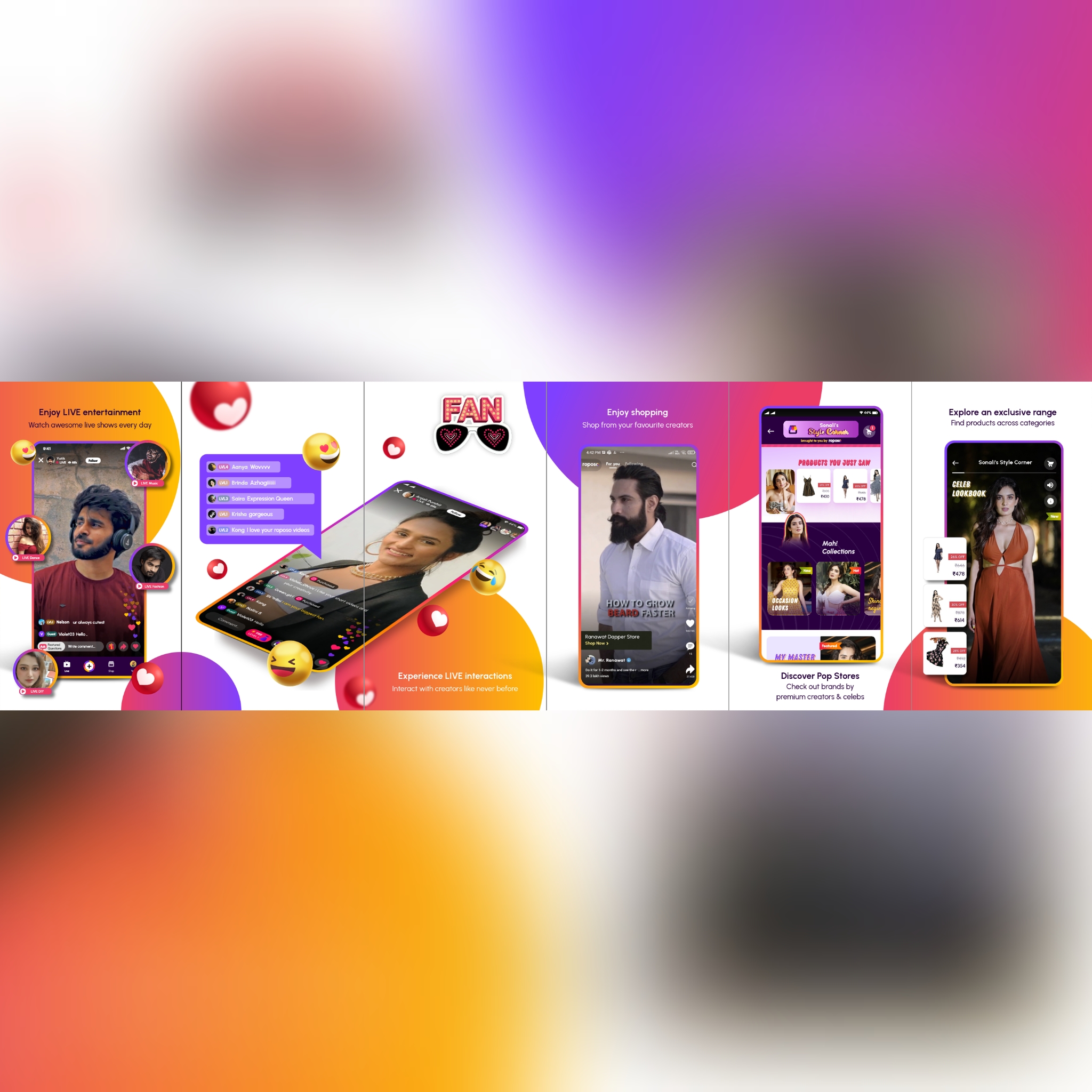 Roposo launches live entertainment commerce
