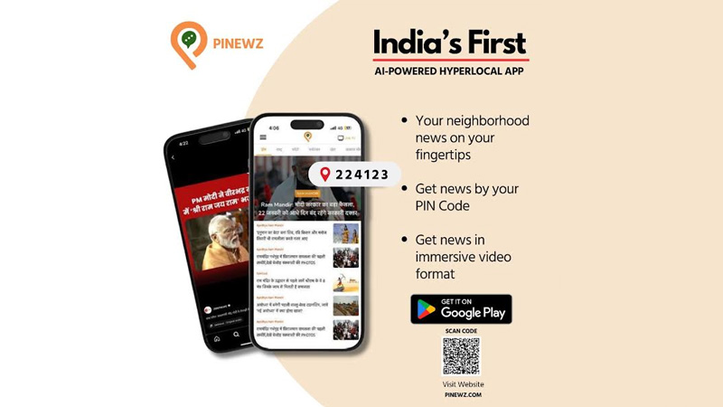ZMCL launches Al-Driven PINEWZ Hyperlocal News app, Your PIN code, your stories