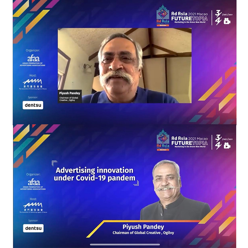 The world survives on creativity: Piyush Pandey at Ad Asia 2021