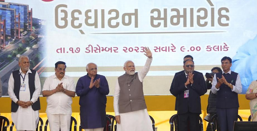 PM Narendra Modi inaugurates Surat Diamond Bourse