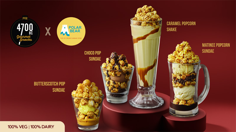 4700BC and Polar Bear redefine desserts with gourmet popcorn sundaes and milkshakes