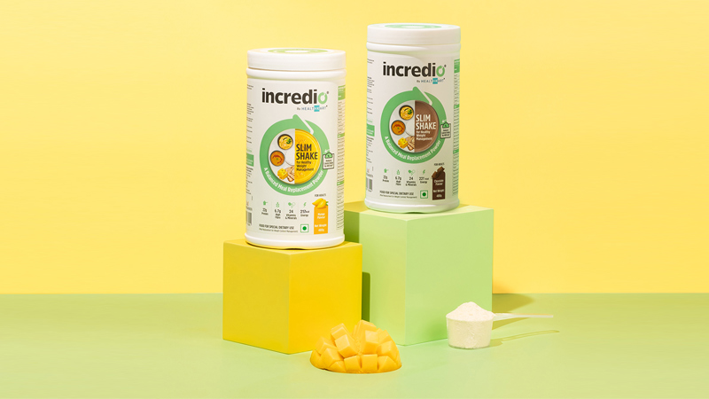 Incredio reintroduces Slim Shake in chocolate & mango flavours