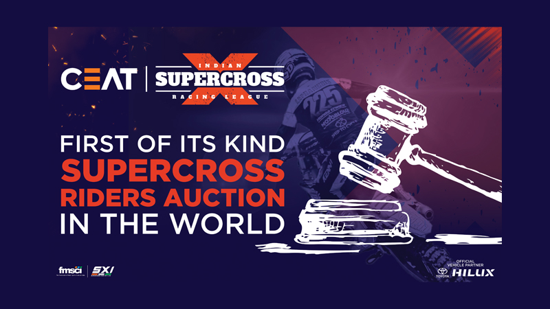 CEAT INDIAN supercross racing league reveals rider auction details and extends brand opportunity