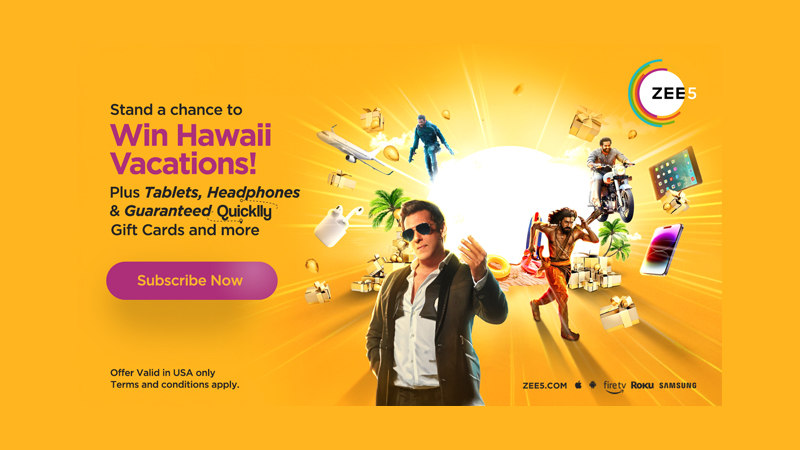 ZEE5 Global rolled out a campaign titled ‘The Great ZEE5 Giveaway’ which offers guaranteed gifts