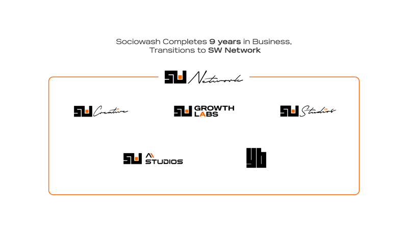 Sociowash completes nine years in Business, Transitions to SW Network