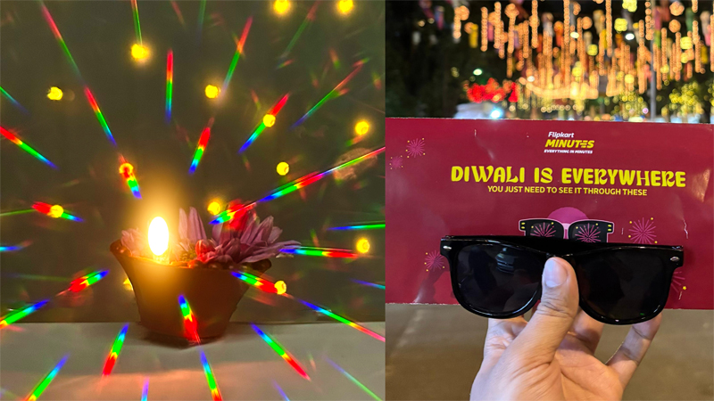 Flipkart Minutes makes Diwali lit with special glasses