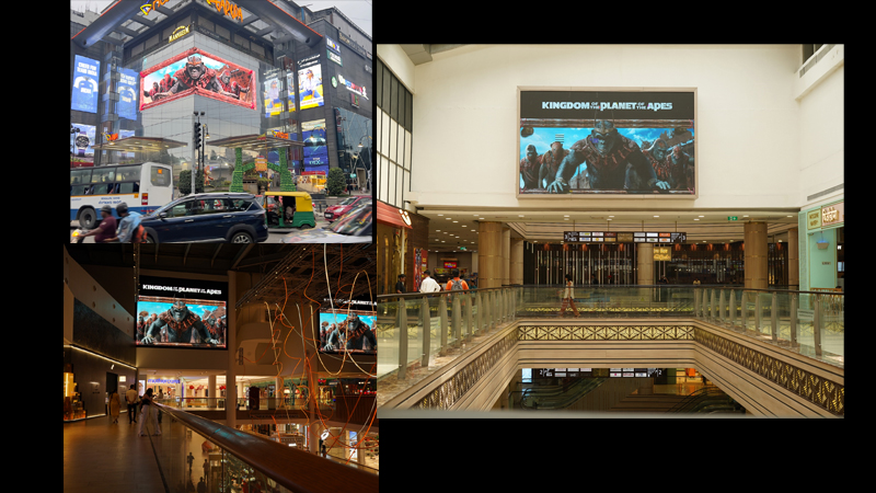 Disney+ Hotstar brings 3D anamorphic billboards for Kingdom of the Planet of the Apes