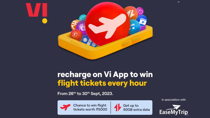 Vi introduces a ‘Recharge & Fly’ offer on the Vi app!