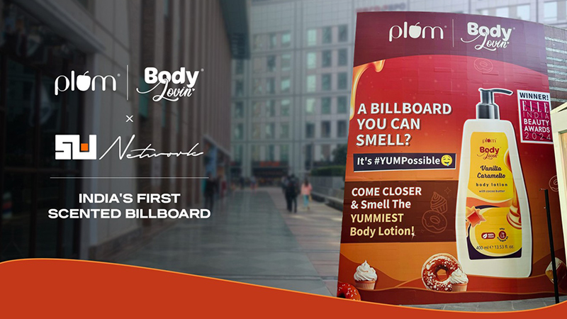 Plum Bodylovin’ debuts India’s first scented billboard at Cyber Hub