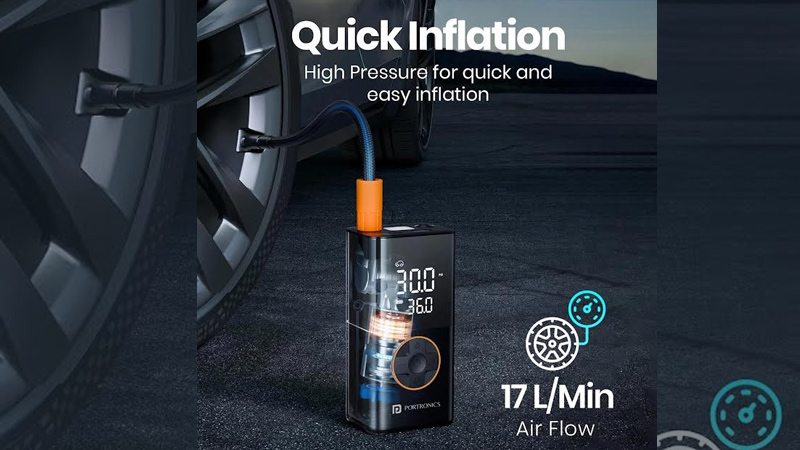 Portronics launches Vayu 3.0 a portable tyre inflator