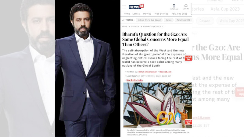 Rahul Shivshankar starts his new innings with a column on News18