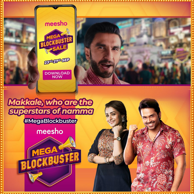 Meesho ropes in Ranveer Singh, Deepika Padukone for upcoming festive sale