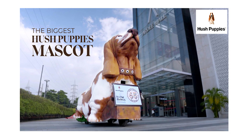 Hush Puppies unveils a larger-than-life installation of its iconic mascot
