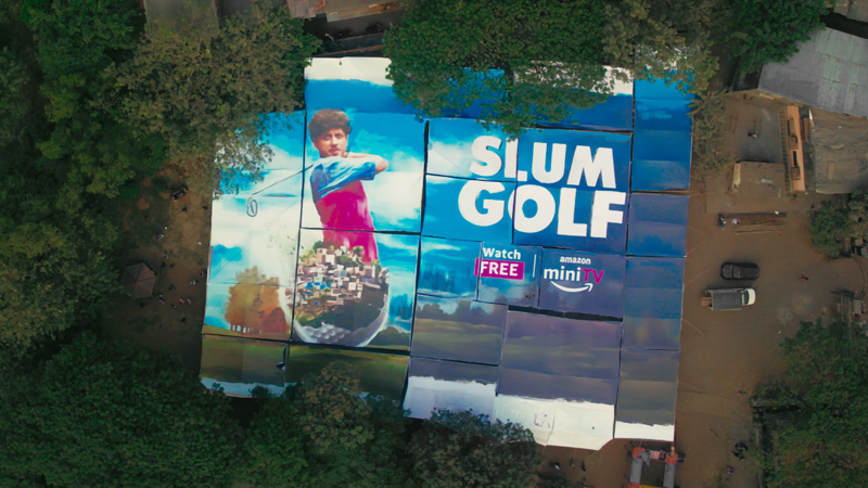 Amazon miniTV makes history with unprecedented ‘Slum Golf’ poster launch