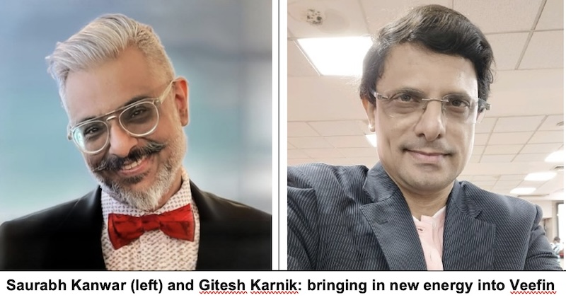Veefin hires Saurabh Kawar as CMO; Gitesh Karnik as  CHRO