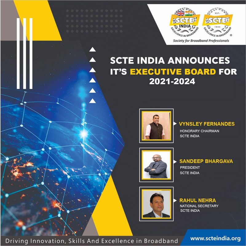 SCTE India announces its new executive board for the term 2021-2024