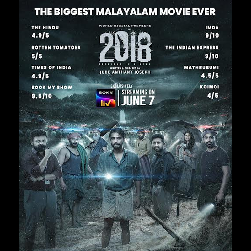 Malayalam blockbuster – ‘2018: Everyone is a Hero’ to stream on Sony LIV