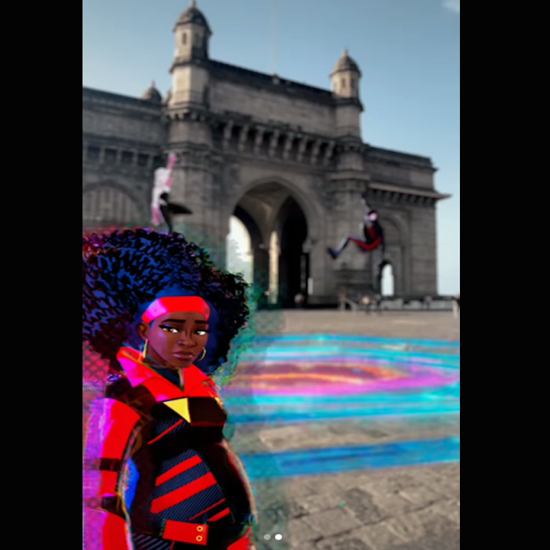 Spider-Verse portal opens at Gateway of India
