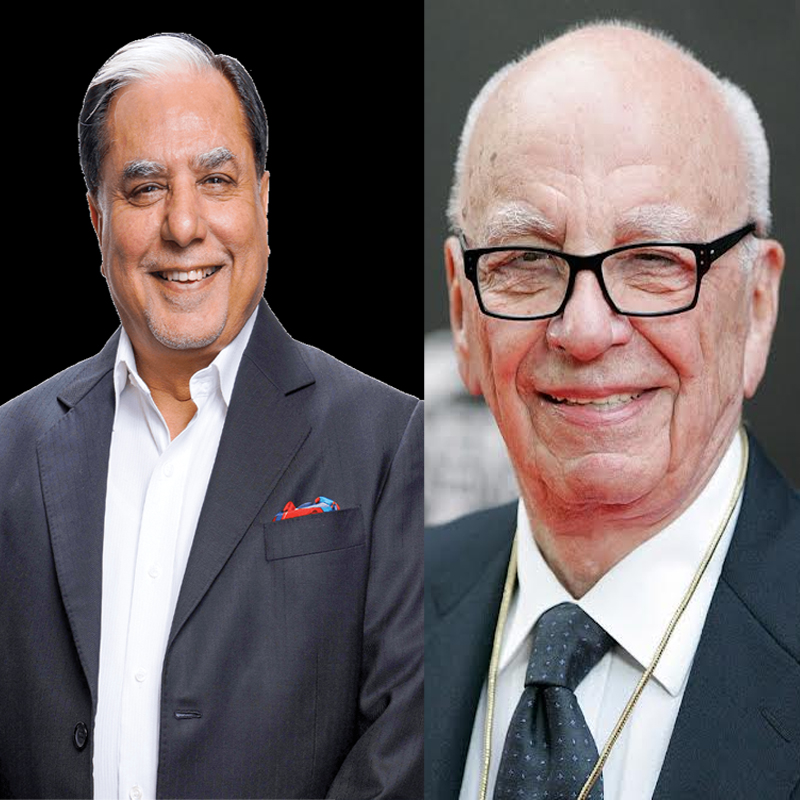 The parallels between Rupert Murdoch and Essel group’s Subhash Chandra