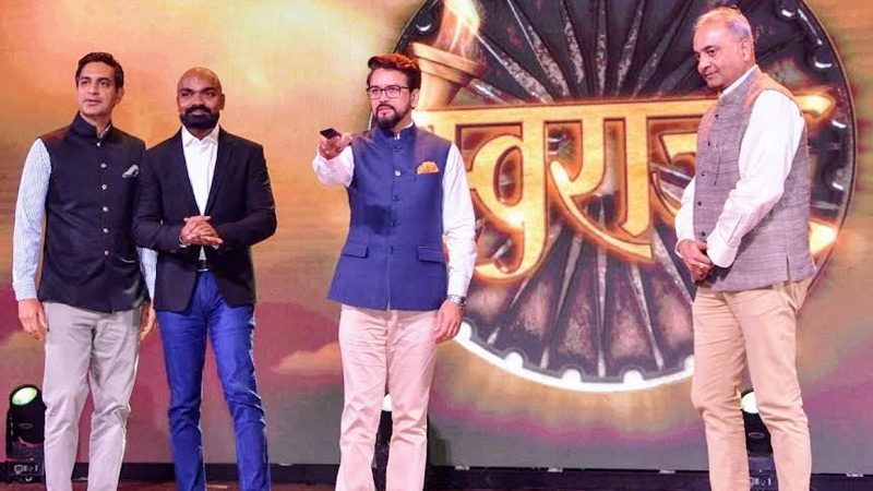 Anurag Singh Thakur launches the first season of ‘Swaraj’ on OTT platform Amazon Prime