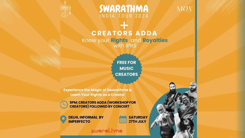 IPRS teams up with Swarathma for multicity tour