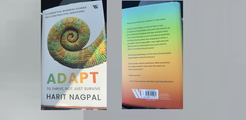 What makes  Harit Nagpal’s Adapt tome great to look at, not just read