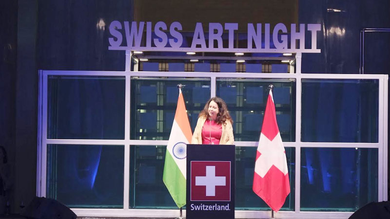Switzerland and India flow together in art