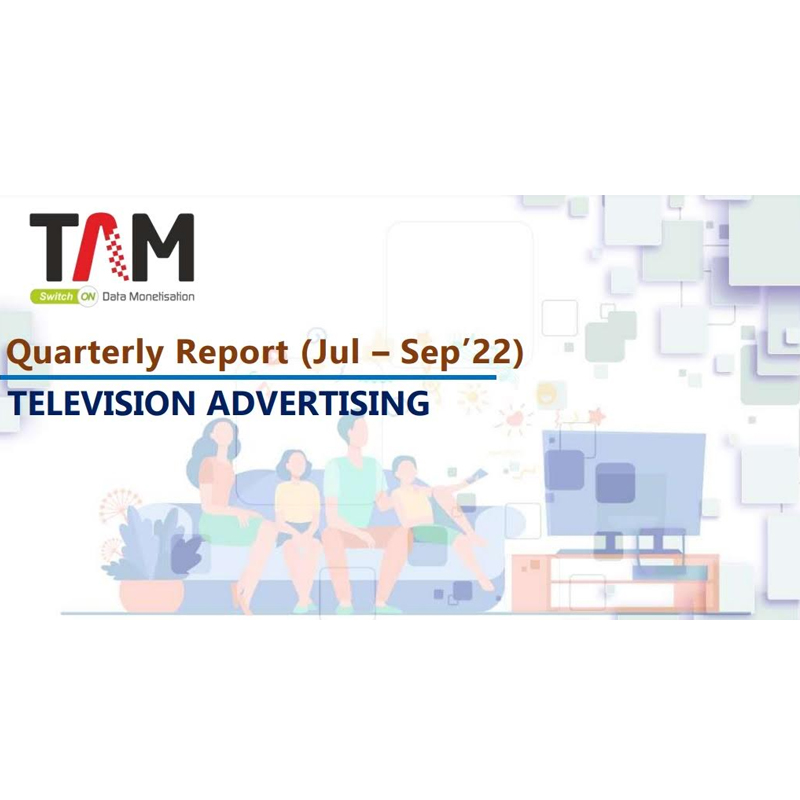 TV ad volumes grew 2% in in July-Sept’22 vs Jan-Mar’22: TAM AdEx report