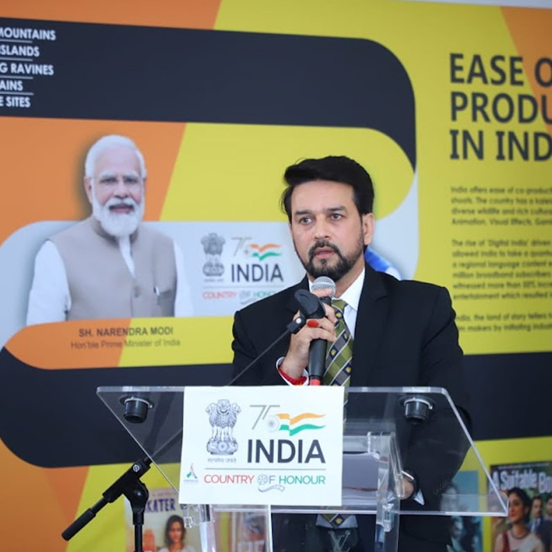 I&B minister Anurag Thakur announces sops for shooting of foreign films in India