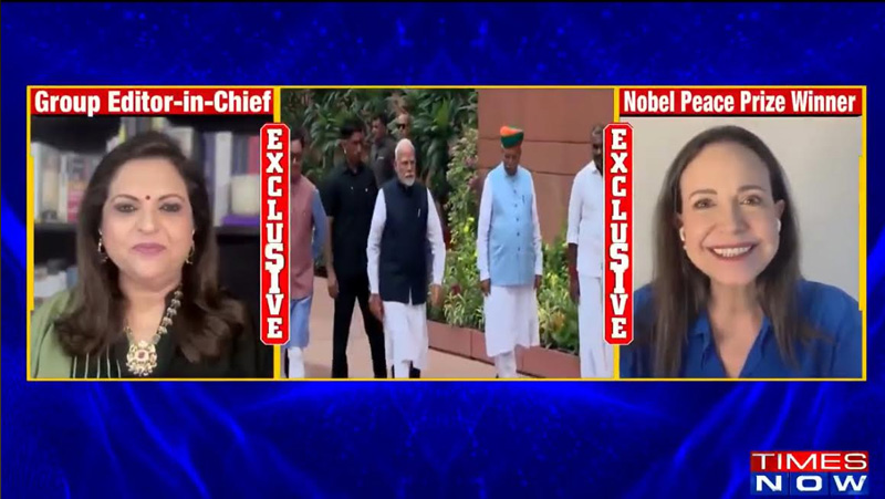 “Trump is our main ally”: Nobel laureate Maria Corina Machado to Times Now