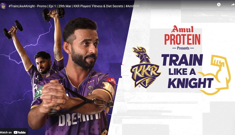 KKR flexes fan engagement with Amul’s Train Like a Knight