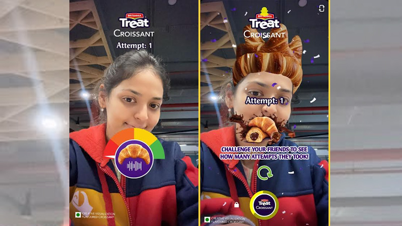 Britannia Treat Croissant partners with Snapchat