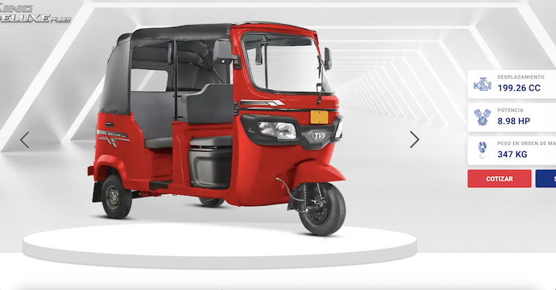 TVS Motor wheels out new three-wheelers in Mexico
