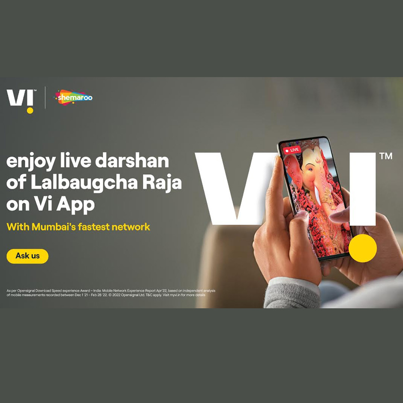 VI brings live darshan of Lalbaugcha raja to its loyal customers