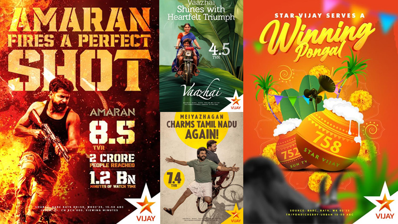 Vijay TV’s Pongal lineup breaks records with stellar viewership