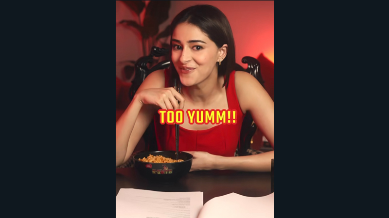 Ananya Panday speaks korean in Too Yumm’s K-Bomb Ramen campaign!