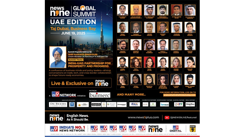 TV9 brings News9 Global Summit to Dubai, bridging business with Hindi cinema