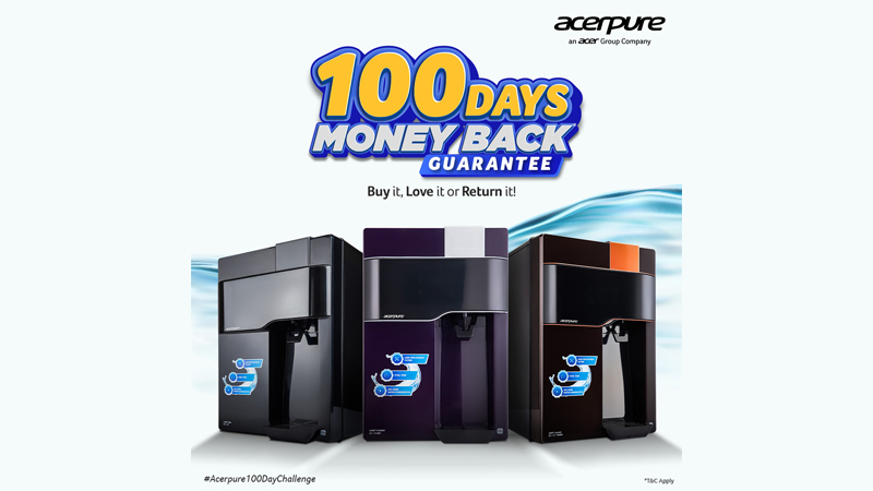 Acerpure India launches ‘100 Day Money Back Guarantee’ for Amrit Water Purifiers