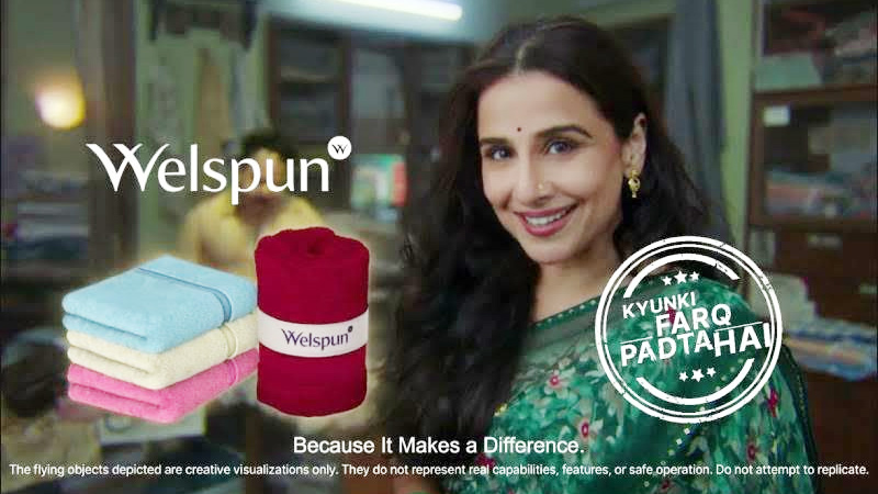 Vidya Balan and Welspun spin a ghostly yarn to show quality makes a difference