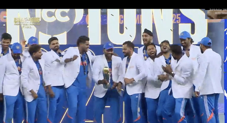 Championship Trophy final  on JioHotstar clocks 90.2 crore views