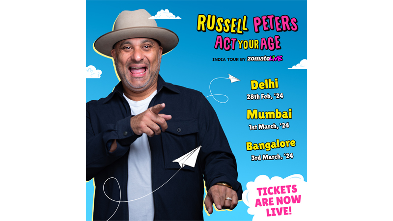 Zomato Live brings Russell Peters’ ‘Act Your Age’ tour to India