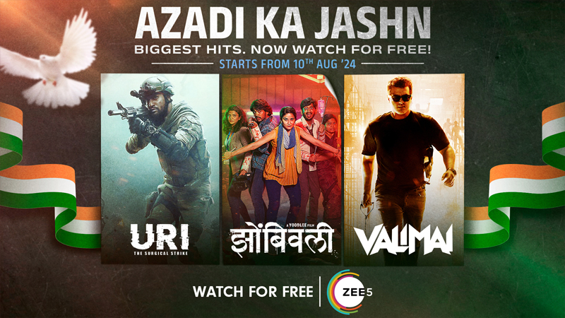 ZEE5 launches ‘Azaadi Ka Jashn, ZEE5 Ke Sang’