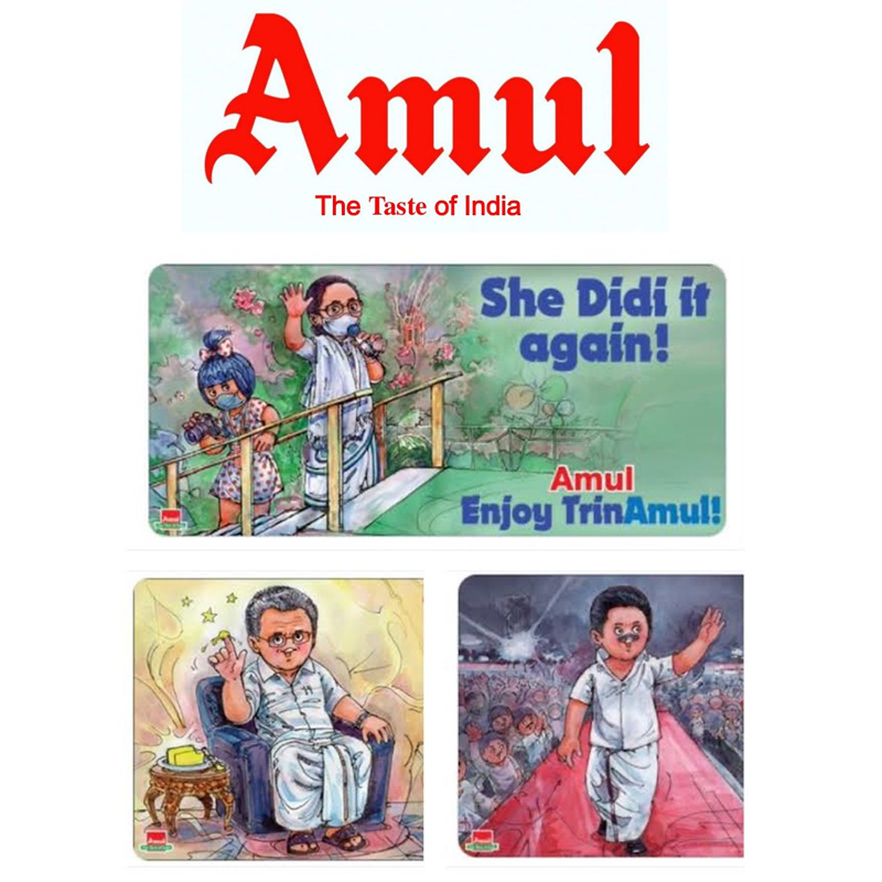 Doodle-icious: Amul celebrates regional leaders’ wins in assembly polls with topicals