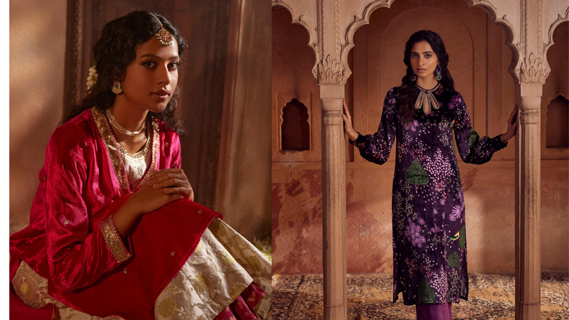 Ancestry unveils its wedding edit – Heer: Luxe and lustrous velvets in jewel tones