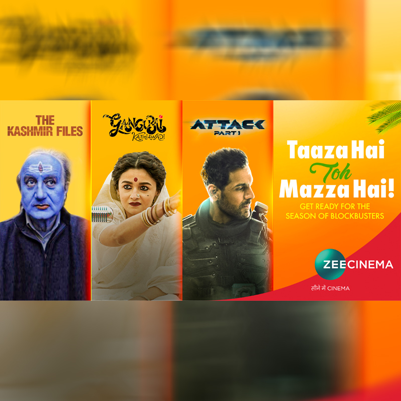 Zee Cinema unveils fresh content lineup with ‘Taaza Hai Toh Mazza Hai’ campaign