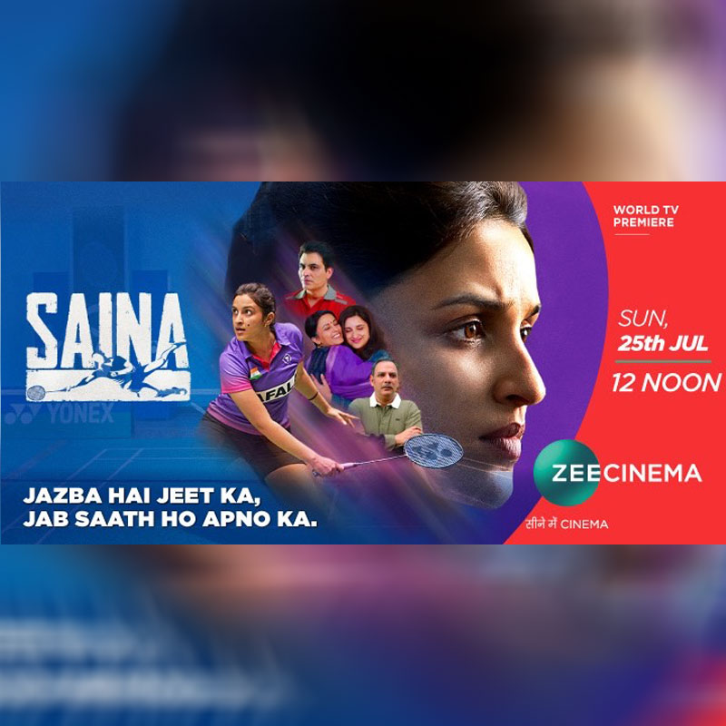 Zee Cinema to air world TV premiere of ‘Saina’ on 25 July